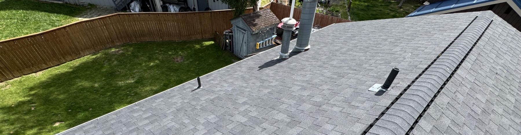 Roof replacement banner